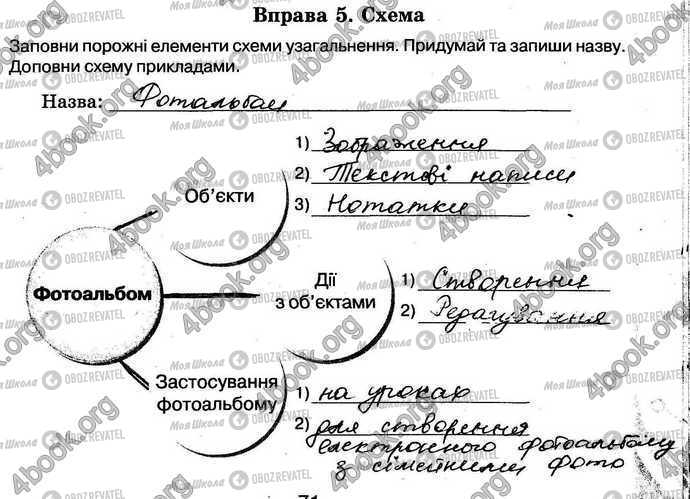 ГДЗ Информатика 5 класс страница Стр.71 Впр.5